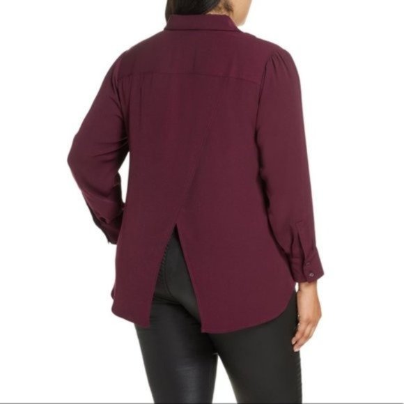 RACHEL ROY Najila Split Back Blouse NWT Medium - Picture 2 of 2